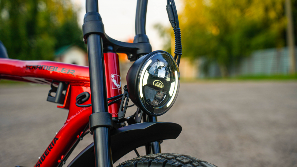 Электровелосипед Scrambler X pro 20 дюйм 48V25А 1000W (красный)